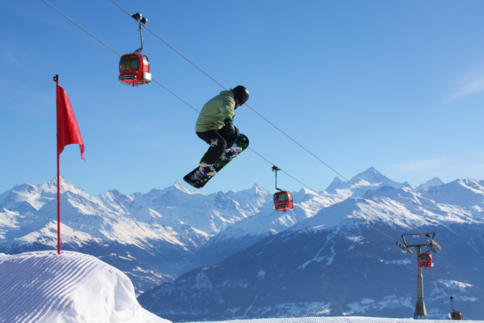 Snowboard, Crans Montana, Switzerland, Peak Leaders
