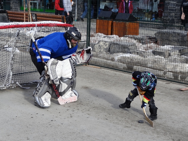 Banff, Canada, Alberta, street Hockey
