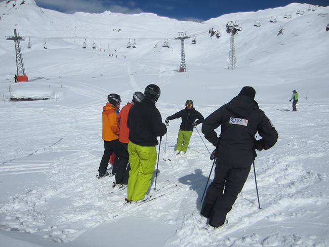 Basi level 2, exam, ski instructor course, Verbier