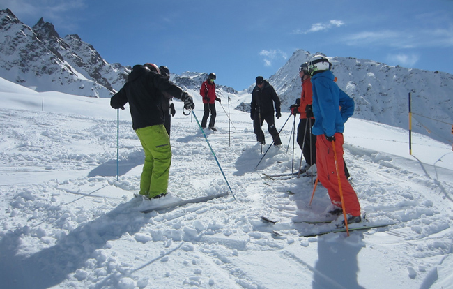 BASI level 2, Verbier, Switzerland, ski instructor course