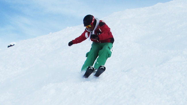 ski, powder, BASI, practice, ski instructor training, demonstration