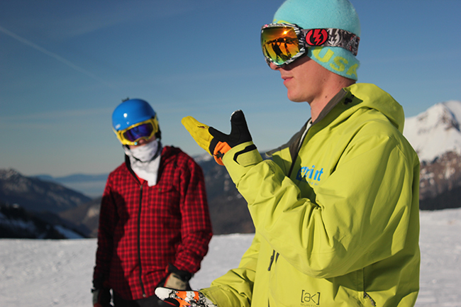 Mint Snowboard School, Morzine, Peak Leaders, gap year, improve snowboarding