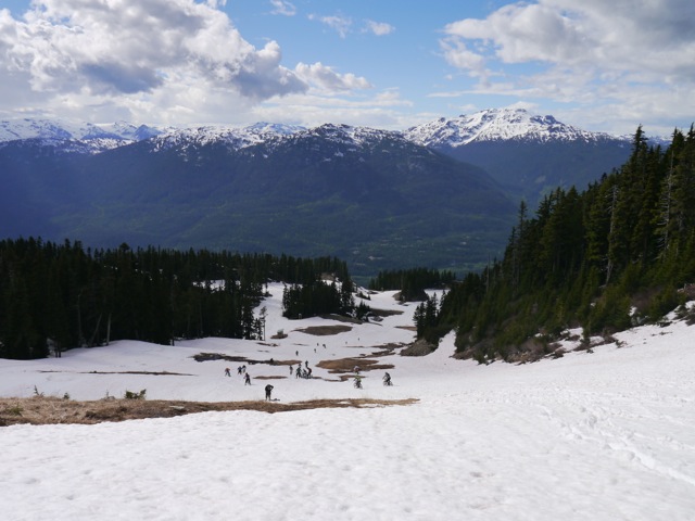 Whistler Bike Park, Garbanzo, mountain biking in snow, Peak Leaders, Canada, John Inman