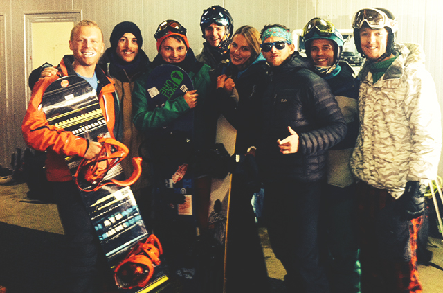 the Dark Side, Peak Leaders, snowboarders, skiers, Saas Fee, November 2013, gap year ski course