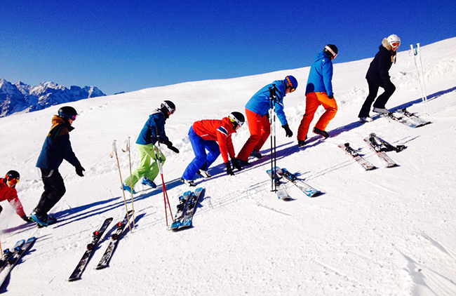 Peak Leaders Verbier, Verbier ski instructor course, gap year, Verbier ski courses, trainee ski instructors