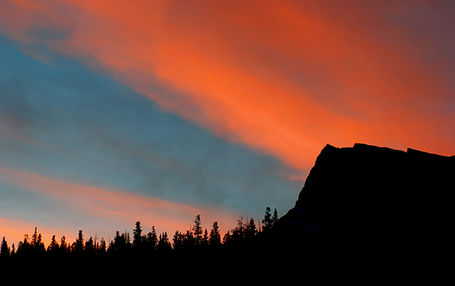 Banff, Canada, The Rockies, sunset, sunset Banff national Park