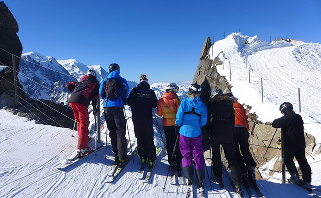 Grand Montet, Chamonix Valley, Peak Leaders instructor course, skiing, ski, on top of the World