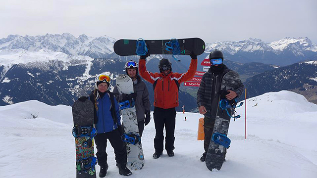 snowboarders, darkside session, Peak Leaders Verbier, snowboard douse Verbier