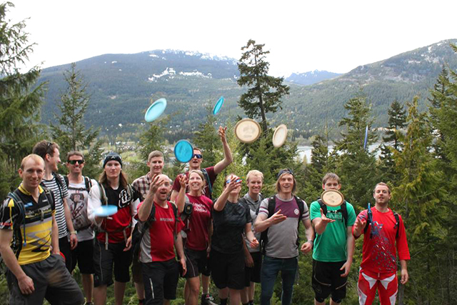frisbee golf, Peak Leaders, frisbee golf Whistler, things to do in Whistler, Whistler May 2014, team Peak Leaders