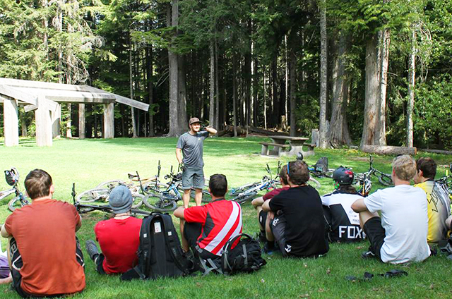 Rebaglaiti Park, Whistler Bike Park Academy, Mountain Bike Academy Whistler, become a mountain bike guide in Whistler, Peak Leaders, learning to teach the basics, mountain bike instructor course, park, May 2014