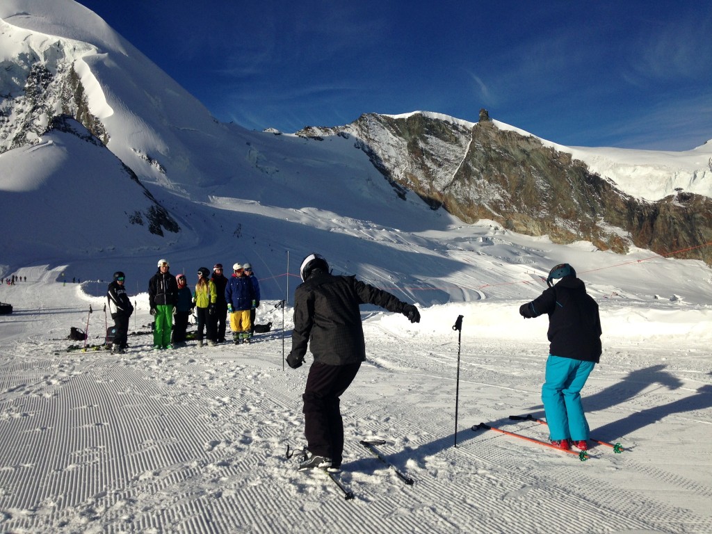 Perfect training conditions in Saas Fee
