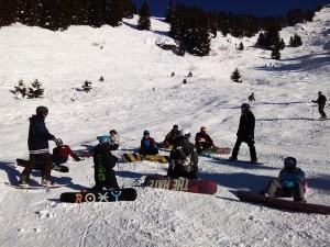 Snowboarding Verbier