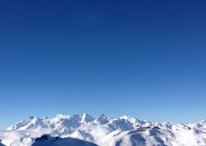 Bluebird days are rare in London, but not in Verbier!