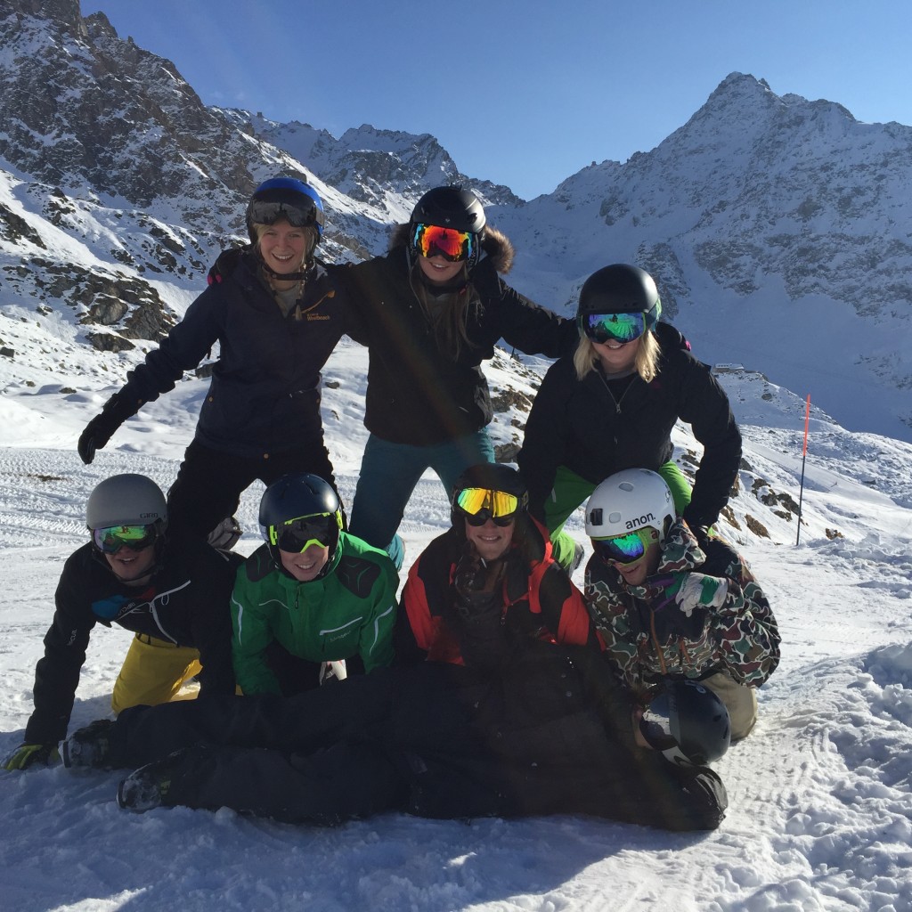 Verbier trainees posing for a group photo