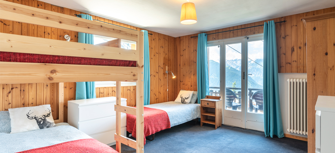 Verbier ski instructor training accommodation triple room