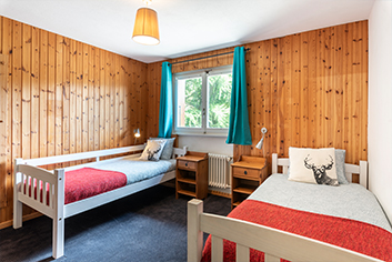 Verbier BASI course twin bedroom